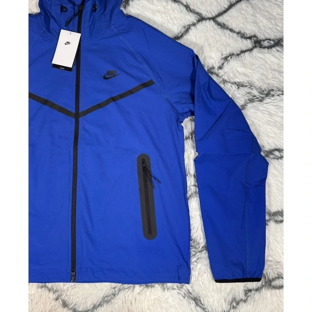 NIKE Tech Woven Windrunner Full-Zip Jacket Blue Men's Sz S *NEW* HM7151-480 $145